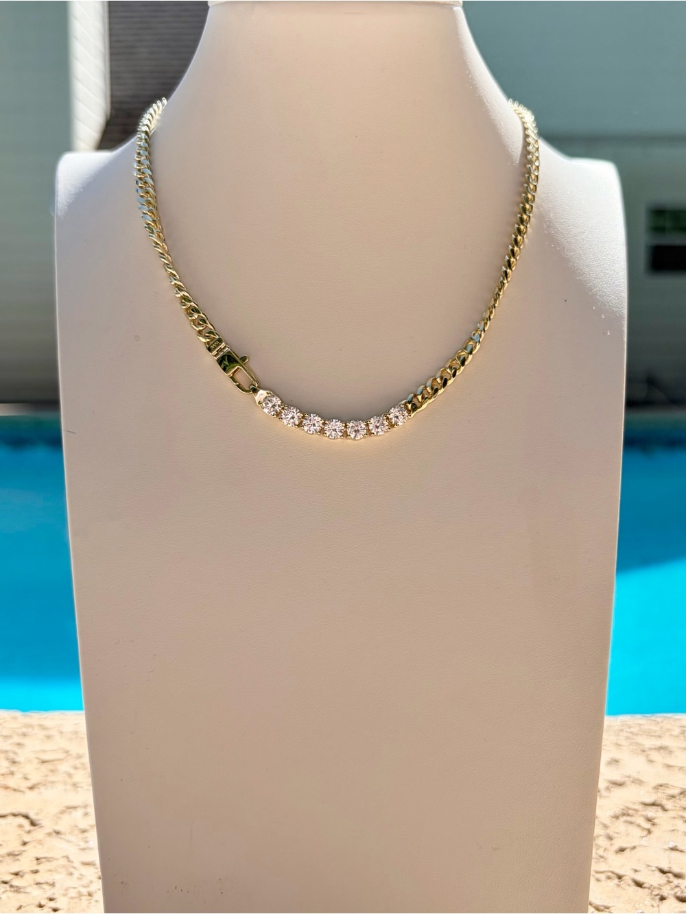 Melinda Maria Baby Julien Loves Diamonds 16” Gold Necklace - Picture 2 of 4